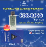 Nước Hoa Nam Phong Cách Sang Trọng - Lịch Lãm Lavila For Boss (100ml) + Tặng 01 chai Mini For Boss (12ml)
